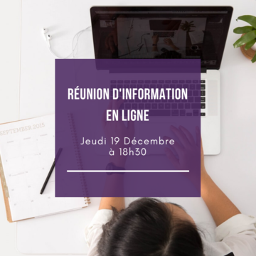 Réunion d'info en ligne