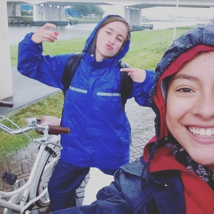 Avec Ana (Mexicaine), à la mode néerlandaise :)
