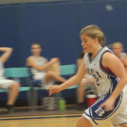 Photo prise par ma mère d'accueil pendant un match de basket 