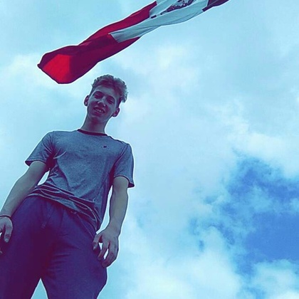 grand drapeau du Mexique Monterrey 