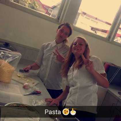 Cours de cuisine au lycée