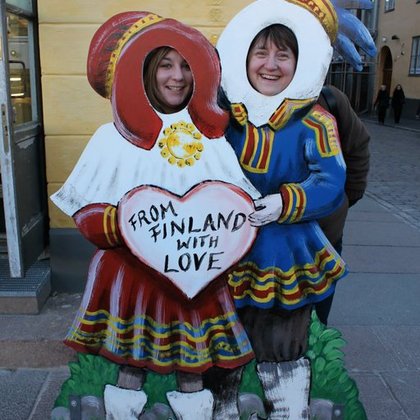 Lucile prend la pose en Finlande